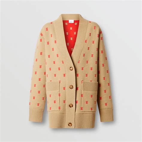 burberry wool cardigan women